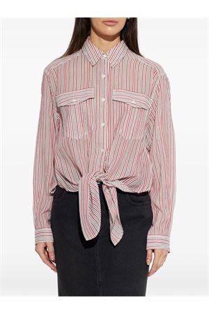 Camicia Nath Da Annodare In Voile Di Cotone A Righe MARANT ÉTOILE | CH0131FFD1I04EECRD